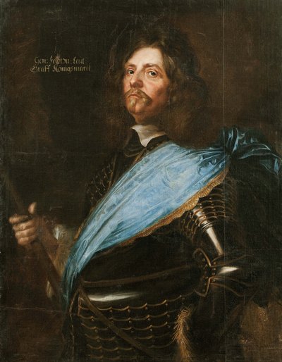 Muotokuva kreivi Hans Christoff von Koenigsmarckista 1600-1663, 1651. tekijältä Matthaeus Merian the Younger