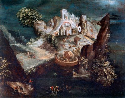 Antropomorfinen maisema, c1613-1650 tekijältä Matthaus Merian