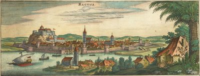 Dubrovnik - Ragusa, Negroponte (rajattu) tekijältä Matthaus Merian