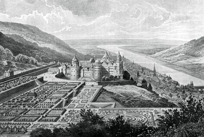 Heidelbergin linna, Saksa, 1620 1903. tekijältä Matthaus Merian