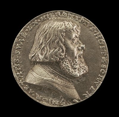 Hieronymus Holzschuher, 1469-1529, Nürnbergin patriisilainen [kannepuoli], 1529. tekijältä Matthes Gebel