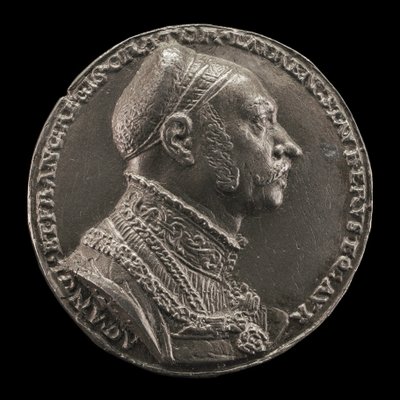 Lorenz Staiber, 14851486-1539, Nürnbergin patriisilainen, kirjailija ja puhuja [takapuoli], 1535. tekijältä Matthes Gebel