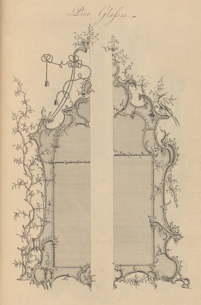 Hyödyllisten ja koristeellisten huonekalujen yleinen järjestelmä..., 1759-1763. tekijältä Matthew Darly
