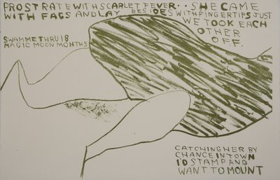 hän tuli hinttien kanssa, 2009 (litografia) tekijältä Matthew Hilton