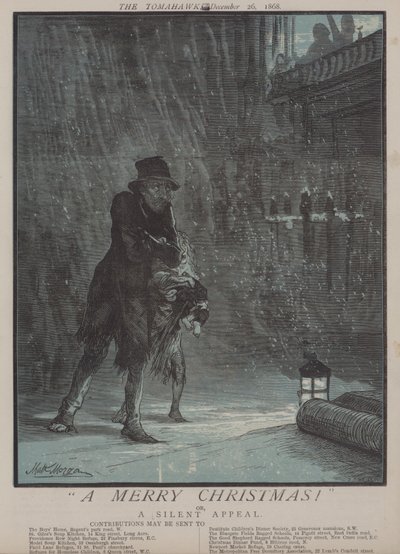 Hyvää joulua! tai Hiljainen vetoomus (väri litho) tekijältä Matthew