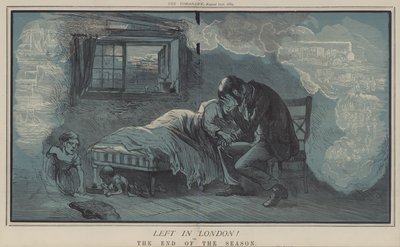 Jäi Lontooseen! tai, kauden loppu (väri litho) tekijältä Matthew