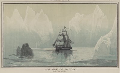 Ei vaarasta tai jäävuorten joukossa (väri litho) tekijältä Matthew