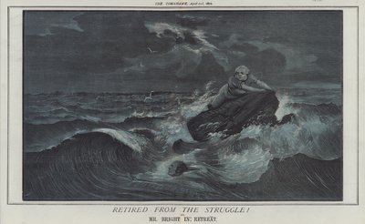 Eläkkeellä taistelusta! tai Mr Bright in Retreat (väri litho) tekijältä Matthew