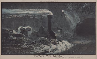 Joutumassa vaaraan! (väri litho) tekijältä Matthew