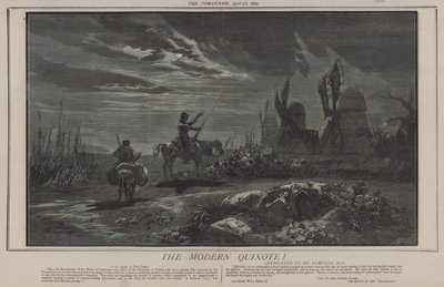 Moderni Quijote! (väri litho) tekijältä Matthew
