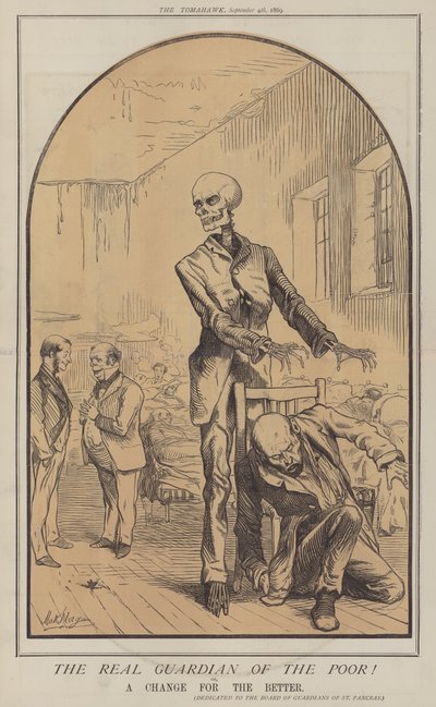 Todellinen köyhien suojelija! tai Muutos parempaan (väri litho) tekijältä Matthew