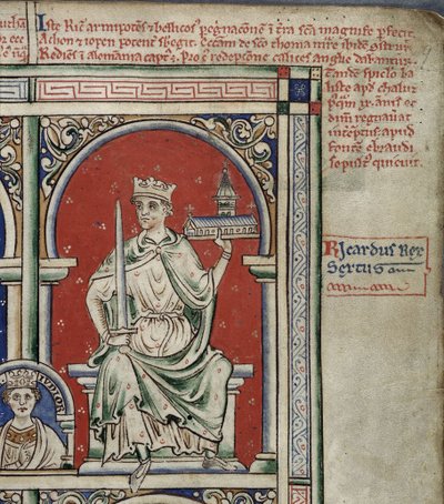 Richard I Leijonasydän Historia Anglorumista, Chronica majora tekijältä Matthew Paris