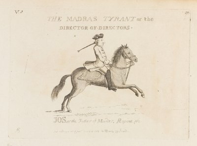 "Madras Tyrant eli johtaja" (etsaus) tekijältä Matthew or Matthias Darly