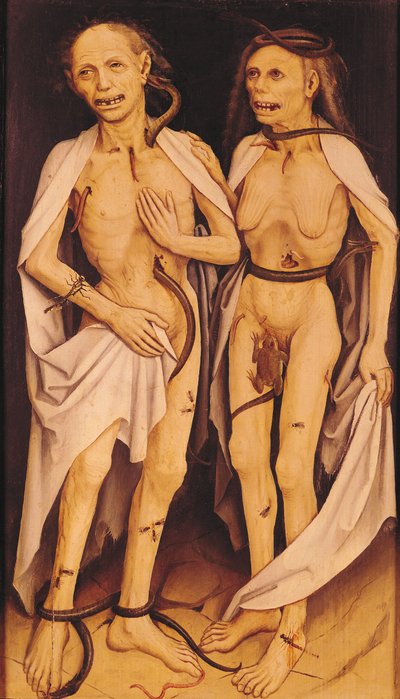 The Dead Lovers (öljy paneelissa) tekijältä Matthias (c.1480 1528) Grunewald