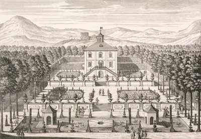 Talo ja puutarha, 1715 tekijältä Matthias Diesel