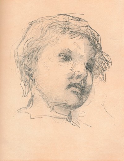 Luonnos lapsesta, c1920 tekijältä Matthias Marris