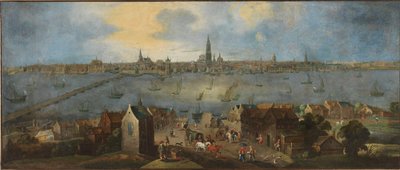 Näkymä Antwerpen Roadsteadilta, vuosina 1682–1702. tekijältä Matthijs Schoevaerdts