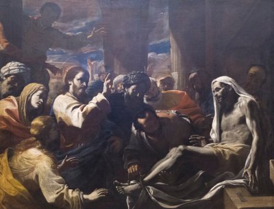 Lasaruksen ylösnousemus tekijältä Mattia (1613-99) Preti