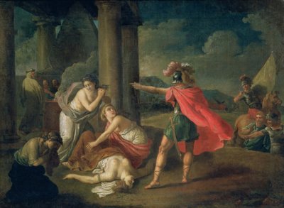 Camillan, Horatiuksen sisaren, kuolema, 1787 tekijältä Matvei Ivanovich Puchinov