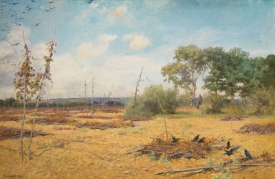 Kun humala on asutettu ja puutarha paljas, 1888 tekijältä Maud Naftel