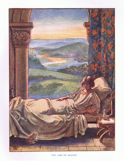 Taivaan ilmat, kuvitus elokuvasta Lady and Fairy Tales, 1914 tekijältä Maud Tindal Atkinson