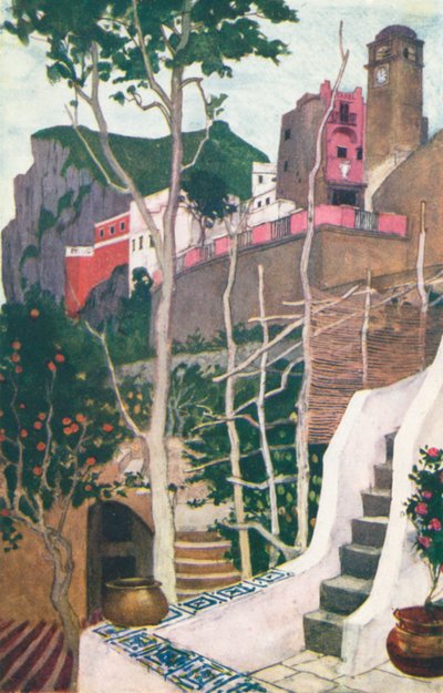 A Gateway, Capri (värilitro) tekijältä Maurice (after) Greiffenhagen