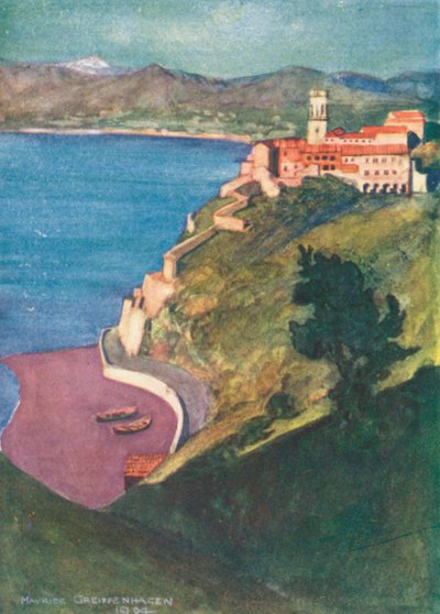 Pozzano (värilitografia) tekijältä Maurice (after) Greiffenhagen