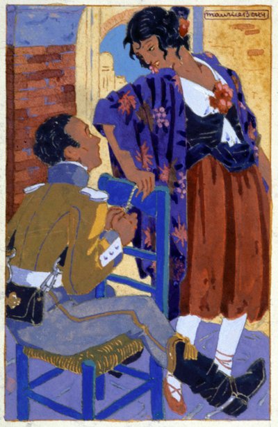 Don Jose ja Carmen, c. 1930 (kuva ) tekijältä Maurice Berty