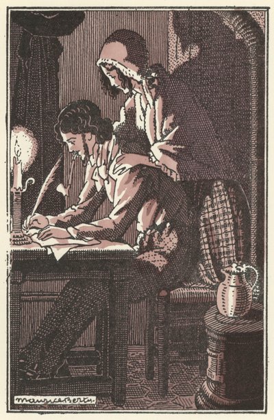 Kuvitus Scenes de la Vie de Boheme, Henri Murger (litho) tekijältä Maurice Berty