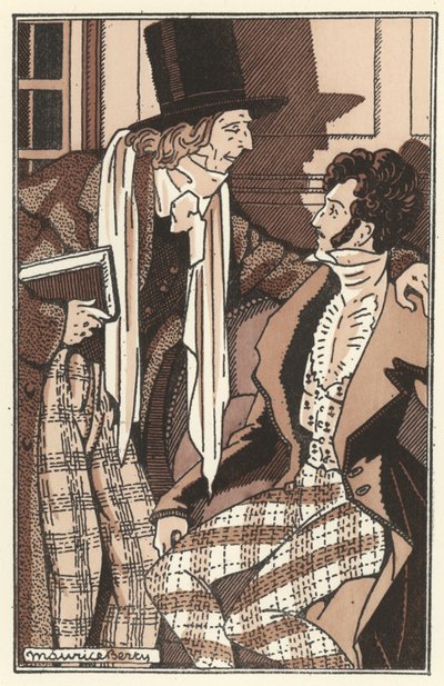 Kuvitus Scenes de la Vie de Boheme, Henri Murger (litho) tekijältä Maurice Berty