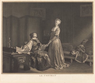 Sopimus tekijältä Maurice Blot after Jean Honoré Fragonard