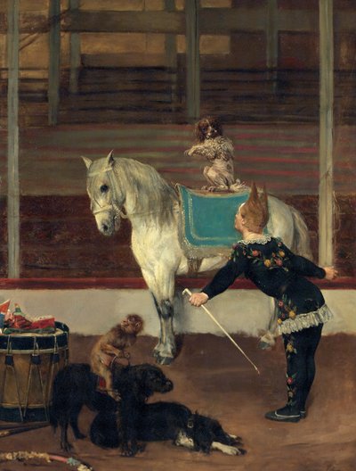Sirkustaiteilijat, 1875 tekijältä Maurice Blum