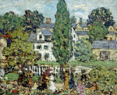 Iltapäiväkävely, kesä, tekijältä Maurice Brazil Prendergast
