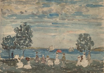 Figuurit rannalla, 19101915. tekijältä Maurice Brazil Prendergast