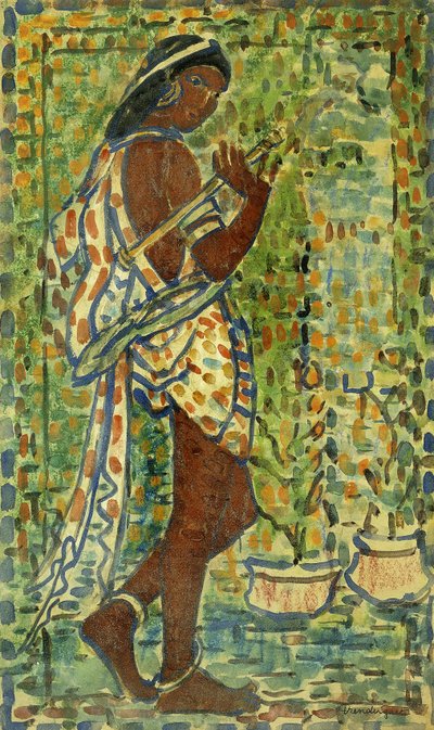 Hindutanssija, n. 1910-1913 tekijältä Maurice Brazil Prendergast