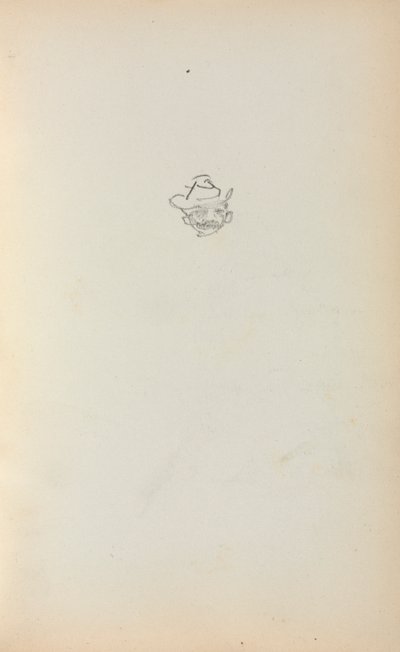 Italian sketchbook: Head of a Man sivu 223, 1898-1899. tekijältä Maurice Brazil Prendergast