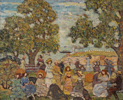 Maisema hahmoilla tekijältä Maurice Brazil Prendergast