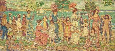 Promenade, n. 1914-1915 tekijältä Maurice Brazil Prendergast