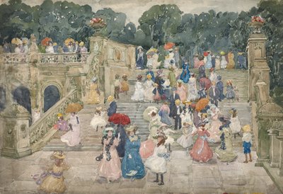 Terrace Bridge, Central Park tekijältä Maurice Brazil Prendergast