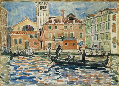 Venetsia, noin 1909 tekijältä Maurice Brazil Prendergast