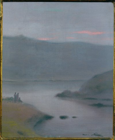 Maisema (maalaus kankaalle) tekijältä Maurice Chabas