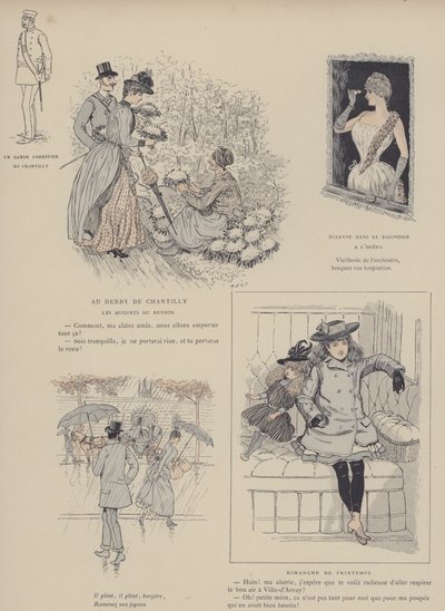 Kuvitus Paris Brillantille (väri litho) tekijältä Maurice Charles Mathieu Bonvoisin