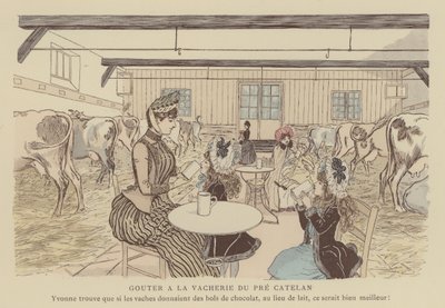 Kuvitus Paris Brillantille (väri litho) tekijältä Maurice Charles Mathieu Bonvoisin