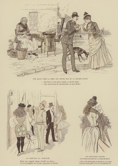 Kuvitus Paris Brillantille (väri litho) tekijältä Maurice Charles Mathieu Bonvoisin