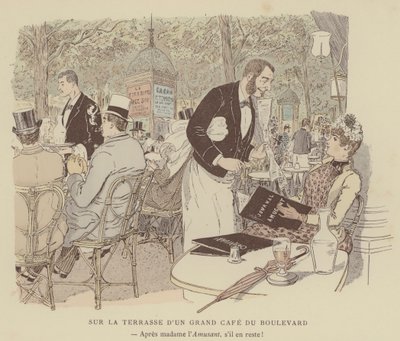 Kuvitus Paris Brilliantille (väri litho) tekijältä Maurice Charles Mathieu Bonvoisin