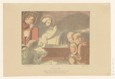 Kristus-lapsen palvonta Nativite (otsikko esineessä) tekijältä Maurice Denis