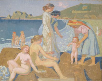Kylpejät Perros Guirecissä tekijältä Maurice Denis