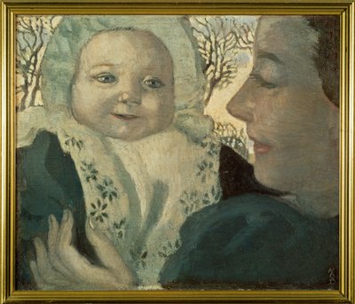Bernadette ja hänen äitinsä (maalaus kankaalle) tekijältä Maurice Denis