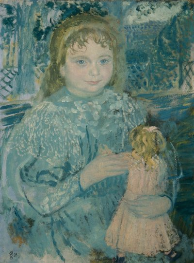 Tyttö nuken kanssa (Thérèse Watillaux) tekijältä Maurice Denis
