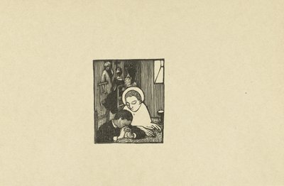 Illustratie bij gedicht in dichtbundel Sagesse van Paul Verlaine Paul Verlainen kaksi uutta metsää Sagesselle The Trial (sarjan nimi) tekijältä Maurice Denis